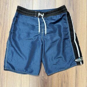 Vintage Quiksilver Board Shorts Swim Trunks Mens 38 Blue Y2K 90s